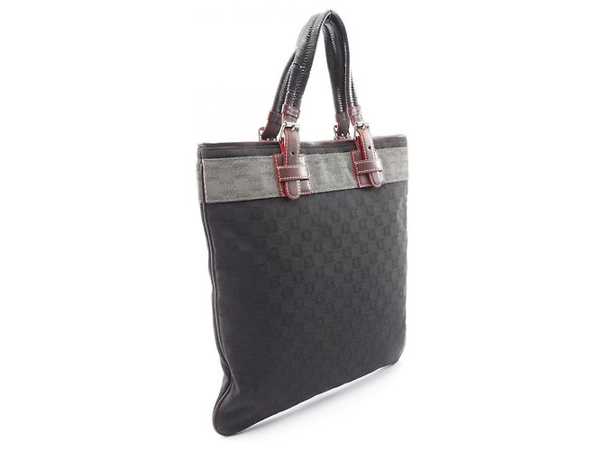 Borsa Tote Anagramma Loewe Marrone Nero - vista 2