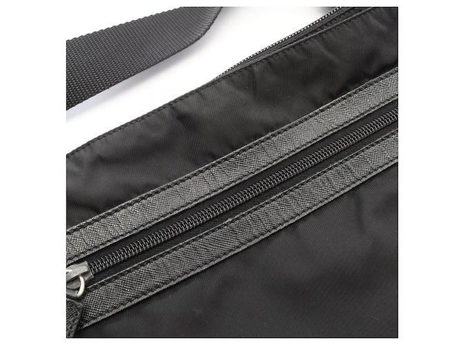 Saffiano Bolso de hombro con logo triangular de Prada Negro - vista 5
