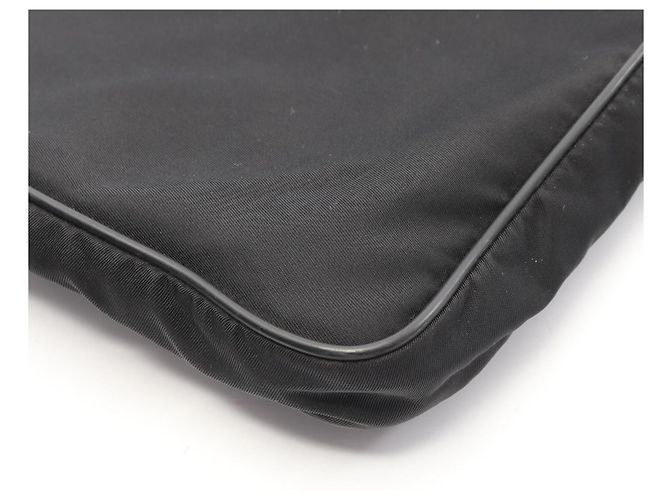 Saffiano Bolso de hombro con logo triangular de Prada Negro - vista 6