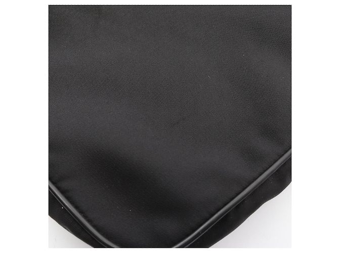 Saffiano Bolso de hombro con logo triangular de Prada Negro - vista 9