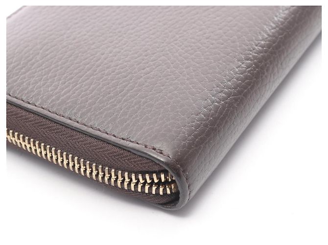 Gucci Interlocking G runder langer Geldbeutel Braun - Ansicht 11