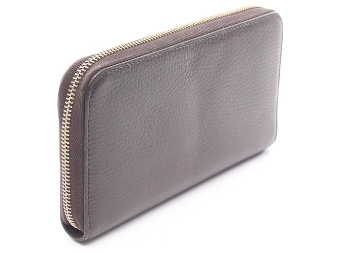 Gucci Interlocking G runder langer Geldbeutel Braun - Ansicht 2