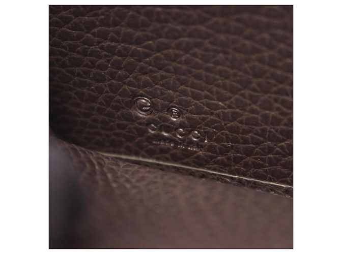 Gucci Interlocking G runder langer Geldbeutel Braun - Ansicht 4