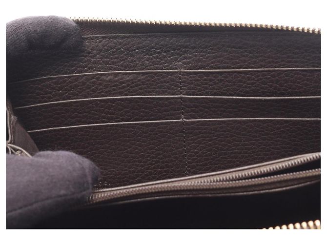 Gucci Interlocking G runder langer Geldbeutel Braun - Ansicht 5