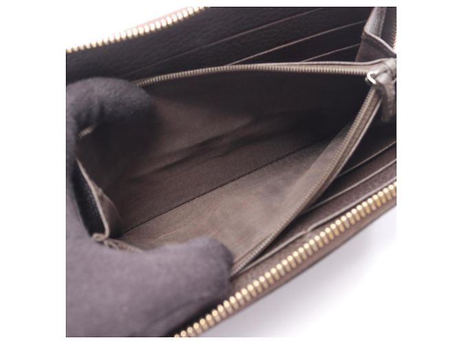 Gucci Interlocking G runder langer Geldbeutel Braun - Ansicht 6