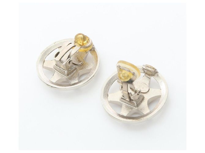 Chanel Coco Mark Clip Ohrringe Silber - Ansicht 2