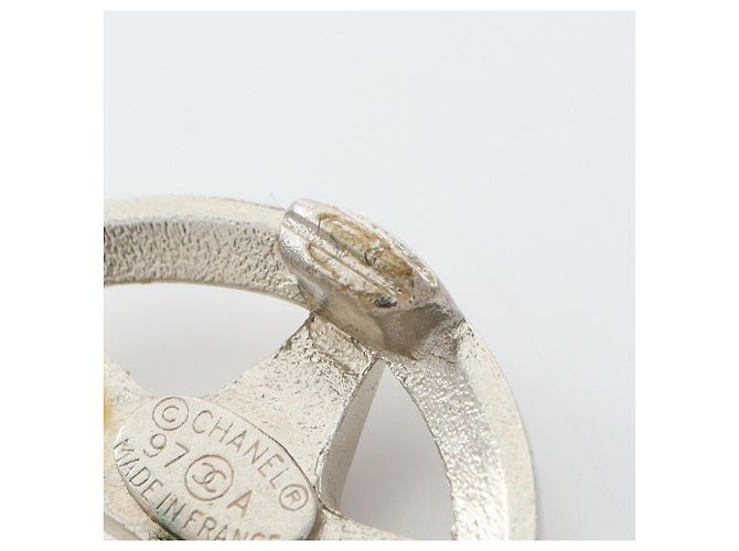 Chanel Coco Mark Clip Ohrringe Silber - Ansicht 5