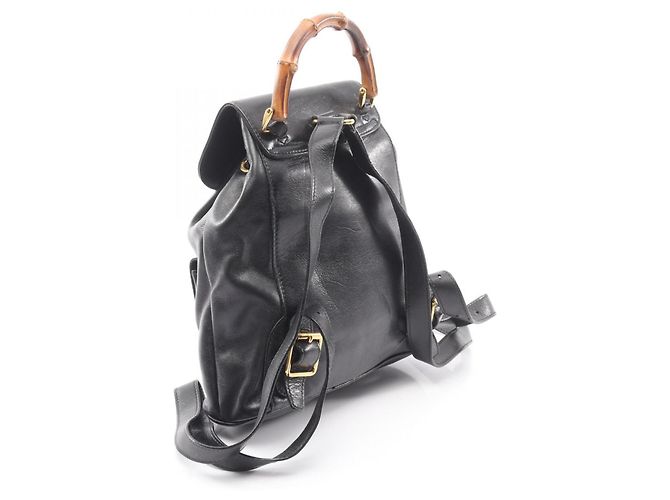 Zaino/Borsa Gucci Bamboo Nero - vista 2