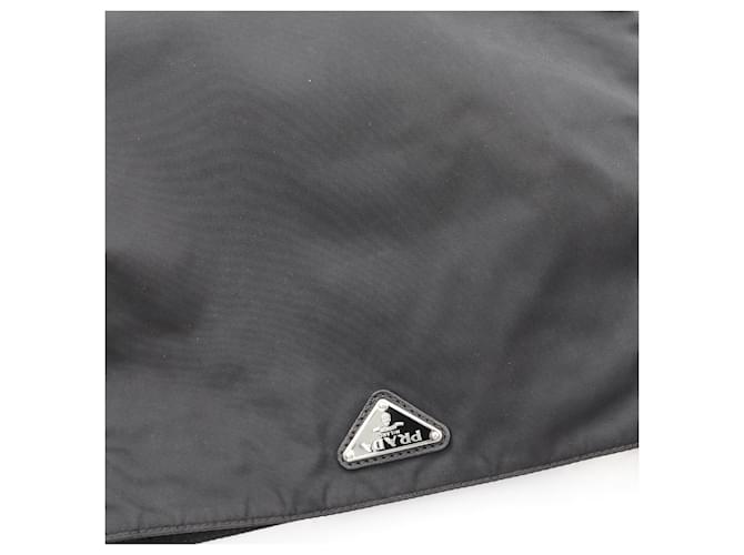 Saffiano Bolso de hombro con logo triangular Prada Negro - vista 5