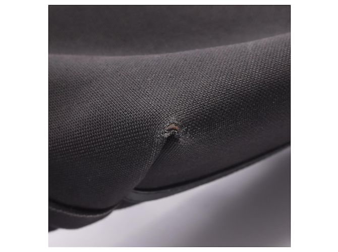 Borsa a mano Prada nera in pelle e tela Nero - vista 8