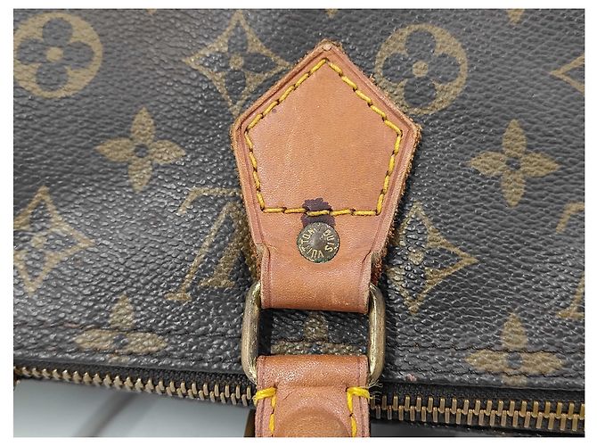 Borsa a mano Speedy Louis Vuitton in tela Monogram 40 Marrone - vista 4