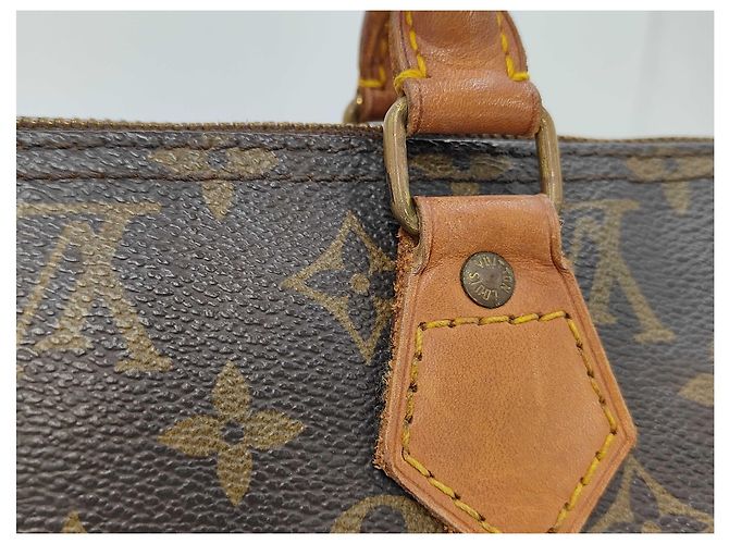 Borsa a mano Speedy Louis Vuitton in tela Monogram 40 Marrone - vista 6