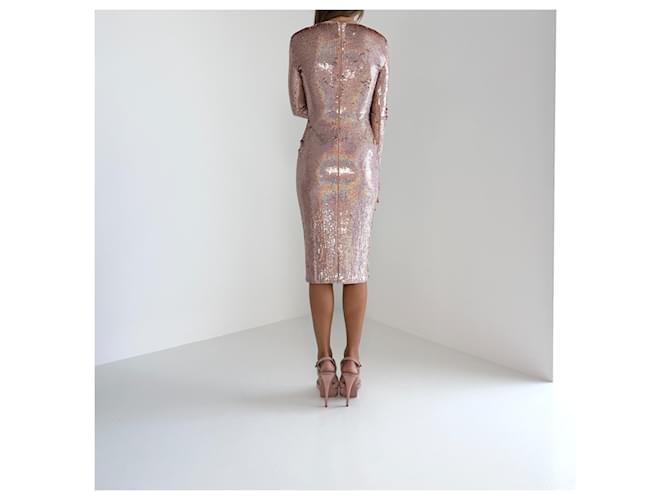 Pailletten-Kleid Givenchy Pre Fall 2014 Pink - Ansicht 10