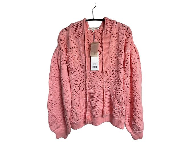 Set LoveShackFancy Tomaso Hoodie e Nyla Jogger - Peach Melba Pesca - vista 3