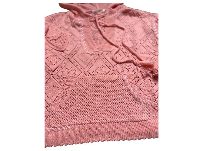 Set LoveShackFancy Tomaso Hoodie e Nyla Jogger - Peach Melba Pesca - vista 9