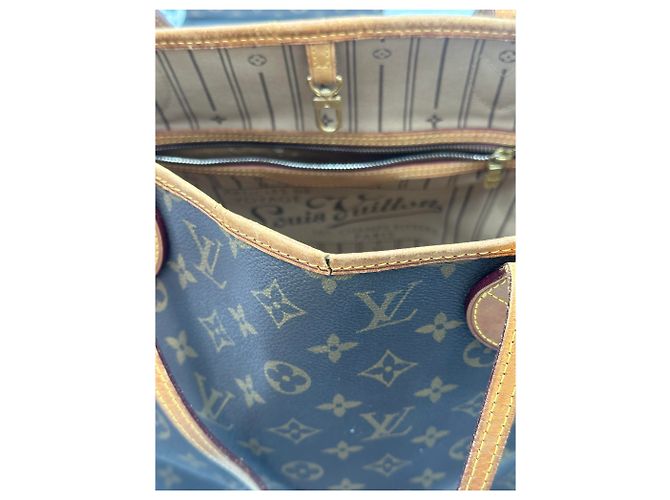 Borsa Tote Monogram Canvas MM Louis Vuitton Neverfull NM Marrone - vista 3