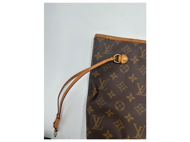 Borsa Tote Monogram Canvas MM Louis Vuitton Neverfull NM Marrone - vista 6