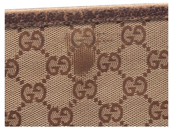 Borsa a Spalla Gucci GG Canvas Marrone Beige - vista 10