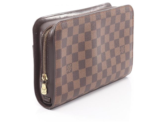 Borsa Clutch Saint Second Louis Vuitton Marrone Damier ebene - vista 2