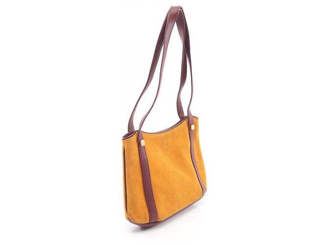 Loewe Anagramm Tote Bag Bordeaux Gelb - Ansicht 2