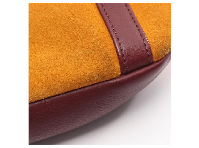 Loewe Anagramm Tote Bag Bordeaux Gelb - Ansicht 6