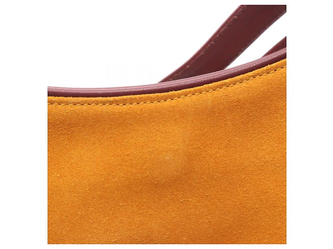 Loewe Anagramm Tote Bag Bordeaux Gelb - Ansicht 7