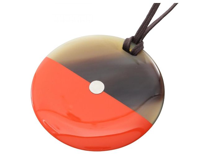 Collana Pendente Minimal City di Hermès Marrone - vista 2