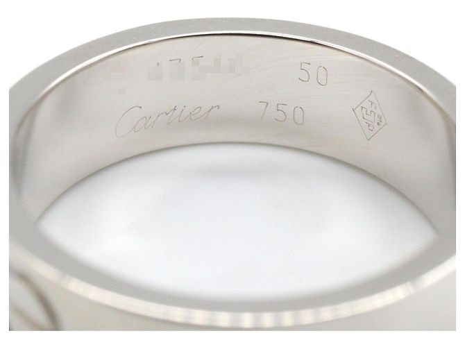 Cartier Love Ring aus 18K Weißgold Silber - Ansicht 3