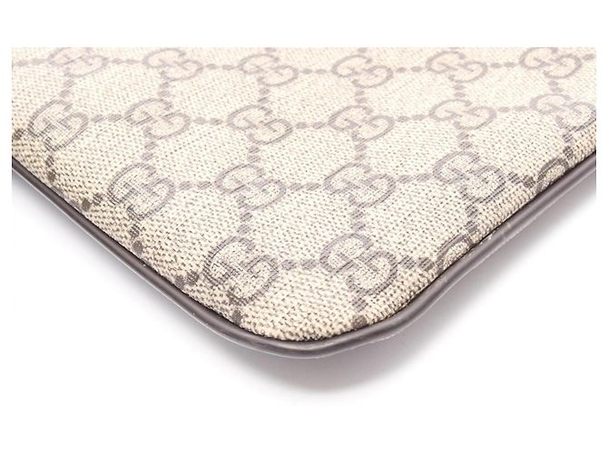 Borsa a Spalla Gucci GG Supreme Marrone Beige - vista 8