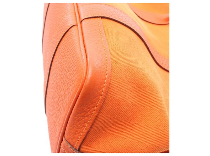Borsa Tote TPM Garden Party di Hermès Rosso Arancione - vista 10