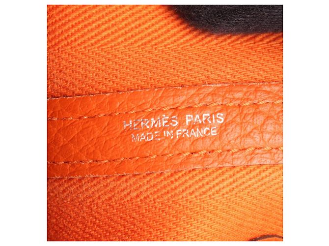 Borsa Tote TPM Garden Party di Hermès Rosso Arancione - vista 4