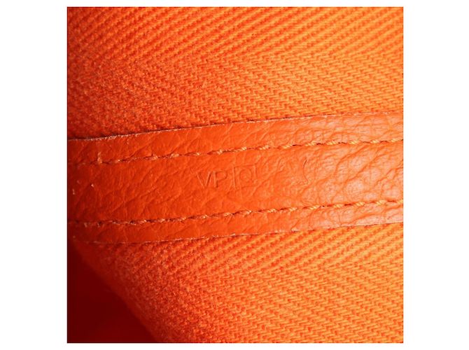 Borsa Tote TPM Garden Party di Hermès Rosso Arancione - vista 5