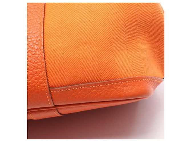 Borsa Tote TPM Garden Party di Hermès Rosso Arancione - vista 8