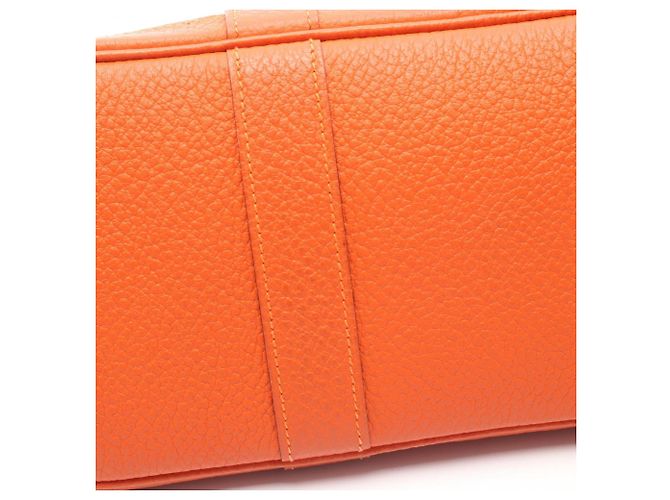 Borsa Tote TPM Garden Party di Hermès Rosso Arancione - vista 9