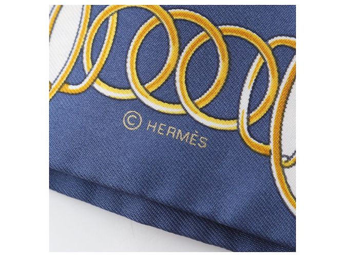 Silk In Hermès Twilly Lift Profil Schal Mehrfarben Marineblau - Ansicht 4