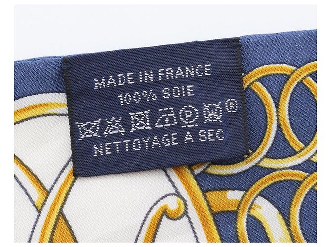 Silk In Hermès Twilly Lift Profil Schal Mehrfarben Marineblau - Ansicht 5