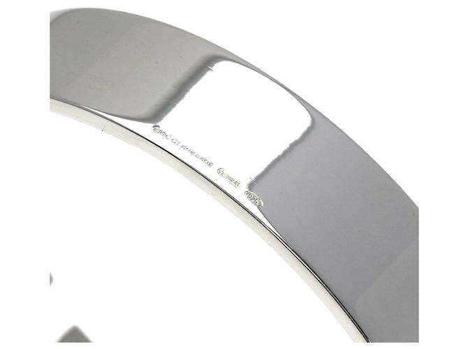 Bracciale in argento con logo G ritagliato di Gucci - vista 5