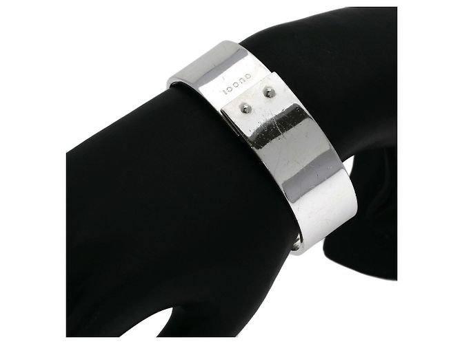 Bracciale bangle con logo Gucci - vista 8