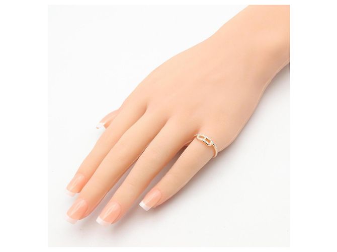 Ring Anillo de diamante Link de Hermès Dorado - vista 7