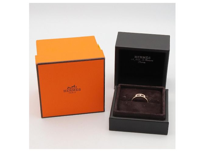 Ring Anillo de diamante Link de Hermès Dorado - vista 8