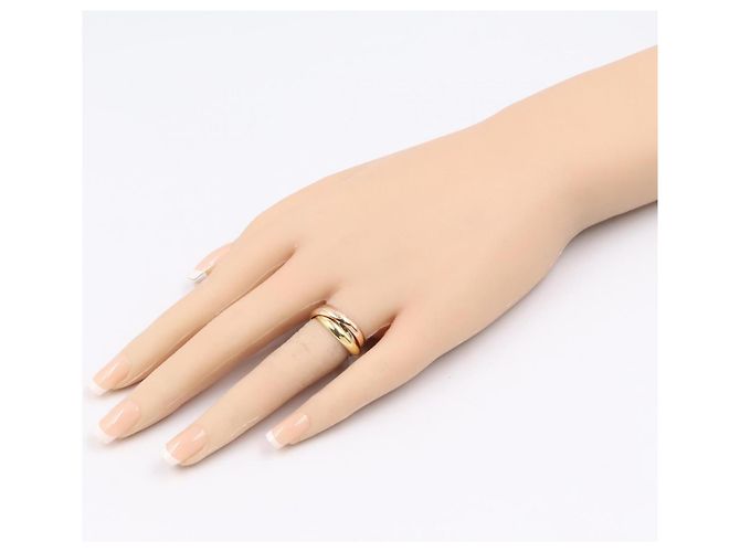 Anello Trinity Cartier in oro giallo bianco e rosa Argento D'oro - vista 7