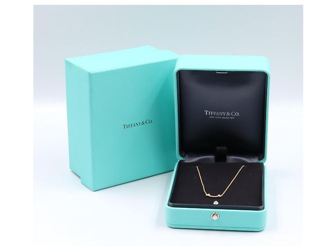 Collana Mini Diamante T Smile di Tiffany & Co. D'oro - vista 7