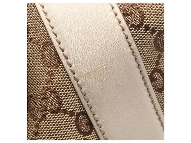 Sac à main/épaule Gucci GG Imprimé Marron Beige Écru - vue 6