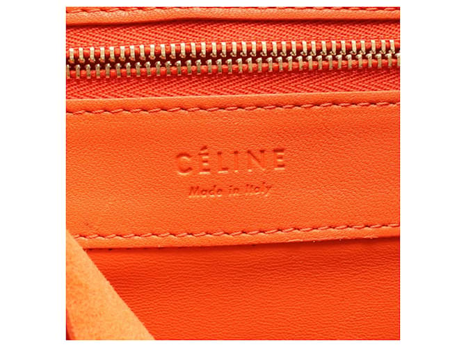 Cabas Céline Borsa tote orizzontale Celine Rosso Arancione - vista 4