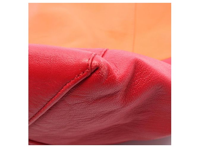 Cabas Céline Borsa tote orizzontale Celine Rosso Arancione - vista 6