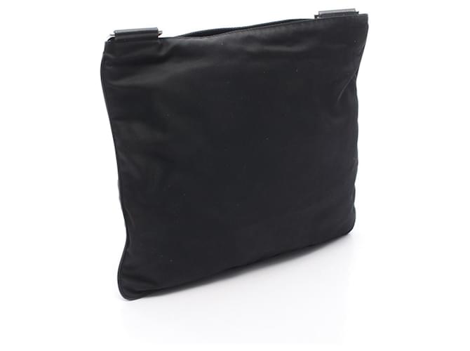 Borsa a Spalla in Nylon e Pelle Nera Prada Nero - vista 2
