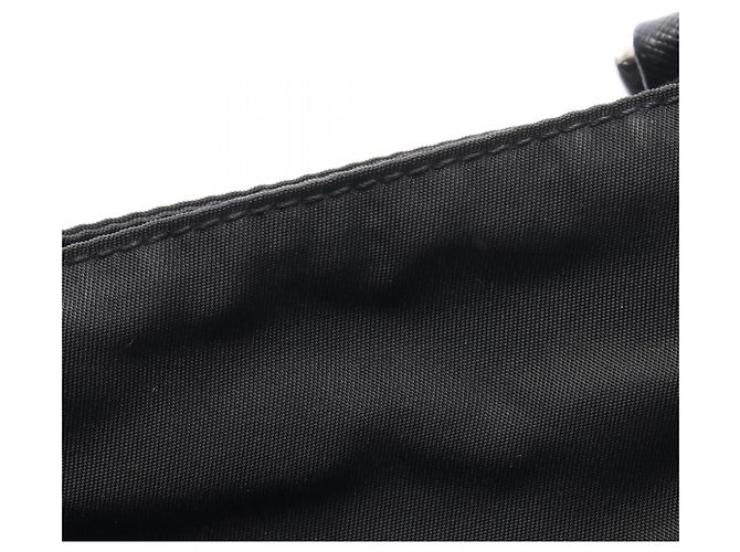 Borsa a Spalla in Nylon e Pelle Nera Prada Nero - vista 6
