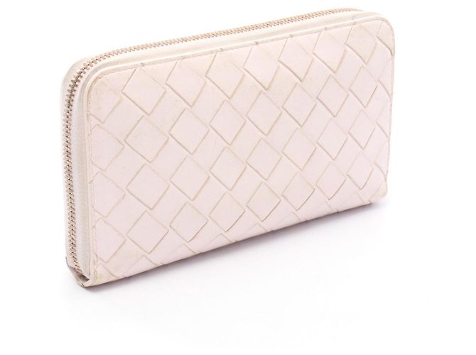 Cartera larga Intrecciato rosa Bottega Veneta - vista 2