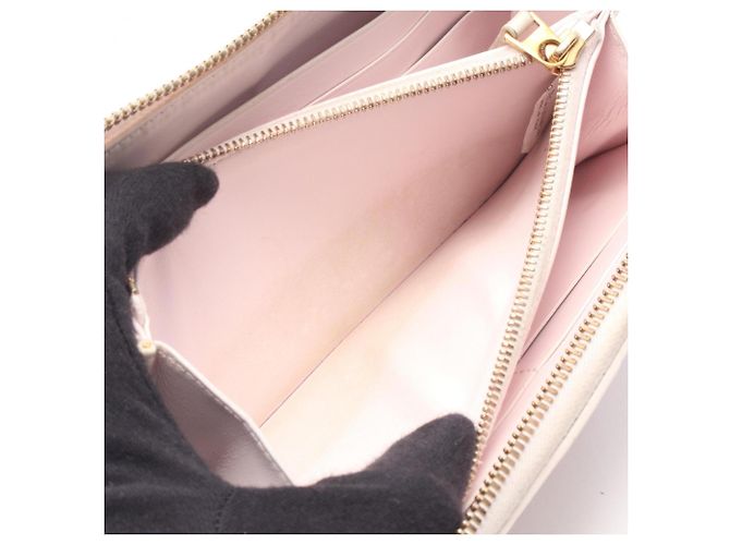 Cartera larga Intrecciato rosa Bottega Veneta - vista 4