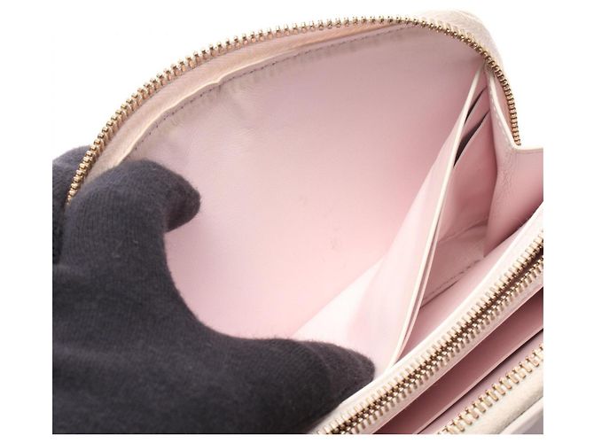 Cartera larga Intrecciato rosa Bottega Veneta - vista 8